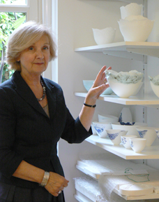 Angela Mellor in the studio